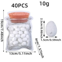 Taotanxi 40Pcs 0.98"L/0.59"W Artificial Bird Eggs Fake Foam Eggs Diy Easter Eggs for Photo Props Crafts Garden Bird Nest Decor Easter Party Decorations (Assorted Color)