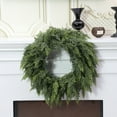 thumbnail image 1 of Taotanxi 5.8FT Christmas Cedar Garland Full Real Touch Artificial Green Faux Cypress Realistic Pine Garland for Mantle Fireplace Table Home Decoraiton, 1 of 8