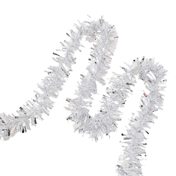 Taotanxi 6.56Ft Christmas Multicolor Tinsel Garland Xmas Tree Decorations Christmas Metallic Twist Garland Ceiling Hanging Decorations for New Year Party Birthday Holiday Indoor Outdoor Supplies