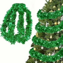 Taotanxi 78.7 In Green Tinsels Garland Christmas Metallic Hanging Tinsels Garland For Xmas Tree Home And Party Decoration