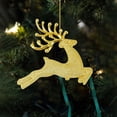 thumbnail image 1 of Taotanxi Acrylic Reindeer Ornaments Christmas Tree Dancing Hanging Figurine Decorations Decorative Deer Ornaments For Home Christmas Tree Party Supplies (Golden Reindeer), 1 of 6