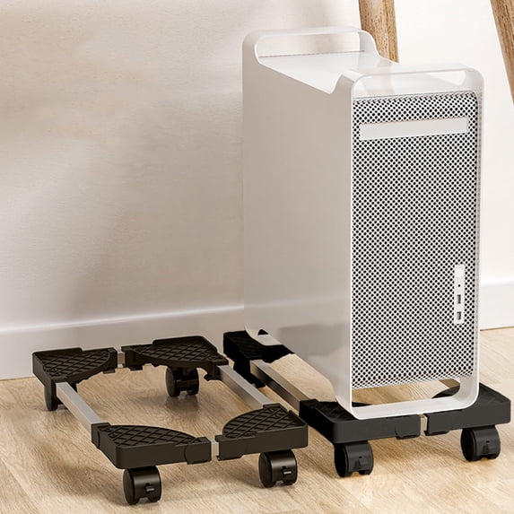 Taotanxi Adjustable Computer Tower Stand With 4 Locking Rolling Caster ...