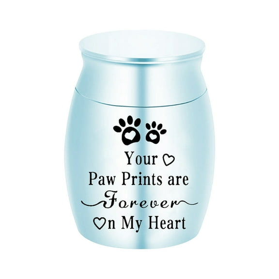 Taotanxi Aluminium Mini Urns - 1.57 Inch High, Keepsake Urns for Human/Pet Ashes,Blue