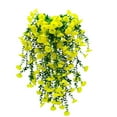 thumbnail image 1 of Taotanxi Artificial Hanging Flowers Plants for Outdoors 30 Inch Spring Fake Orchid Flower UV Resistant Faux Outdoor Hanging Plant for Window Planter Patio Yard Garden Decor (Yellow/01), 1 of 1