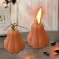 Taotanxi Autumn Pumpkin Lights Pumpkin Flame Pumpkin Shaped Fall Decoration Flickering Candle Suitable For Fall Thanksgiving Table Decoration Home Halloween Indoor Party Decoration