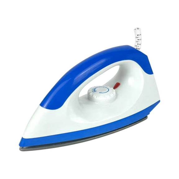 Taotanxi Basic Clothing Iron | Non-Stick | Compact | Spray | Adjustable Steam | Fabric Selector | Swivel Cord | Lightweight | 1100-Watt (Blue)