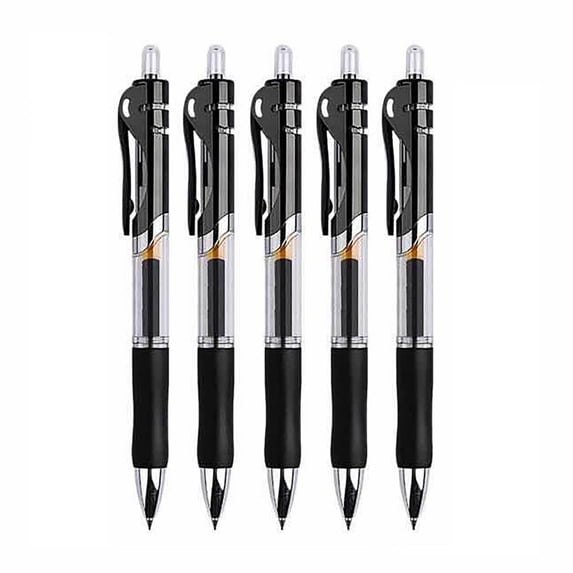 Taotanxi Black Gel Ink Pens for Writing, 0.5 mm Pens Fine Point Smooth Writing Pens for Journaling, Bulk Retractable Rollerball Pens for School Office Supplie,1 Pack