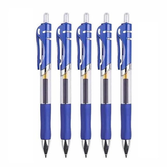 Taotanxi Blue Gel Ink Pens for Writing, 0.5 mm Pens Fine Point Smooth Writing Pens for Journaling, Bulk Retractable Rollerball Pens for School Office Supplie,1 Pack