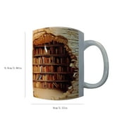 Taotanxi Bookcase Mug,Book Lovers Coffee Mug,Mug Gifts For Readers,Bookish Gifts For Book Lovers,Bookworm Mug,Great Gifts For Couples