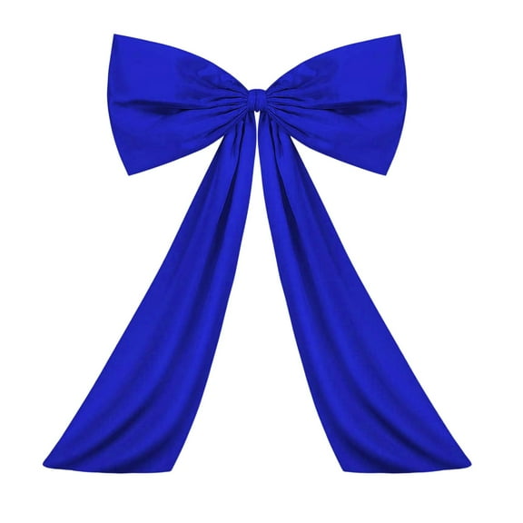 Taotanxi Bow Decor Large Bow for Room, Giant Ribbon Tie for Birthday Party Backdrop Wall Decor(Blue,24 x 36 Inches)