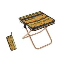 Taotanxi Camping Stool, Portable Folding Stool with Carry Bag, 12in Portable Folding Chair 1.6Lbs Collapsible Camp Stool Outdoor Footstool for Travel Walking Hiking Fishing Picnic Barbecue