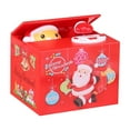 thumbnail image 1 of Taotanxi Christmas Money Santa Claus Piggy Bank Christmas Music Pranks Steal Change Cat And Dog Piggy Bank Piggy Bank Deposit Boxes Christmas Gifts Funny Gifts, 1 of 7
