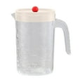 thumbnail image 1 of Taotanxi Clear 1 Gallon Pitcher With Lid - Large Plastic Ice Tea Jug for Fridge, Water and Juice Container, Sun Tea Pitcher With Spout (White), 1 of 6