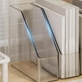 thumbnail image 1 of Taotanxi Clear Acrylic Book Stand & File Holder - Adjustable Desktop Document Rack for Dorm, Office & Teacher Desk Organization - Transparent Book Display, 1 of 7