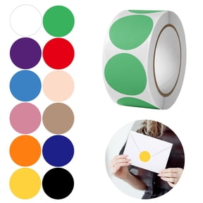Taotanxi Colored Dot Stickers, 1 Inch Pink Circle Color Code Label, Pink Waterproof Garage Sale Stickers, Yard Sale Price Labels (1 Rolls, 500Pcs)