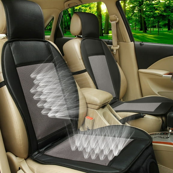 Taotanxi Cooling Car Seat Cover Front Seat, 12V Ventilated Comfortable Cooling Car Seat Cushionfor Car SUV Truck Universal Fit