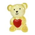 thumbnail image 1 of Taotanxi Cute Mini Heart-Shaped Bear Figurine for Valentine's Day, Made of Transparent Resin, Perfect for Office, Study, or Shop Window Decoration. (Yellow), 1 of 6