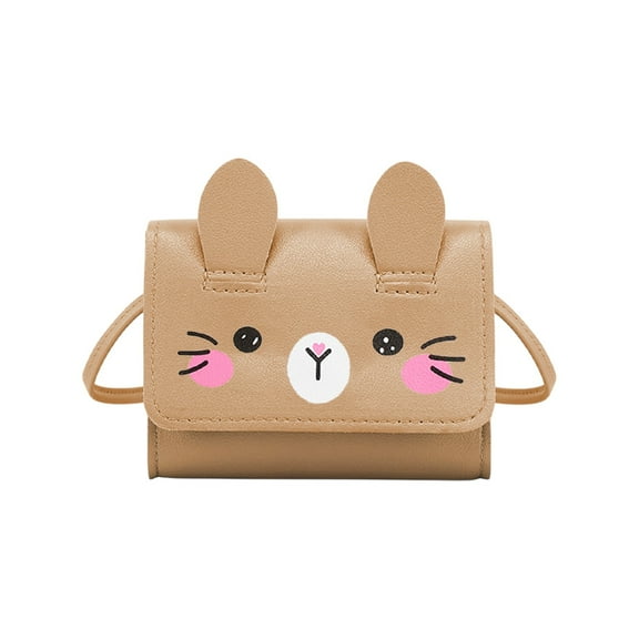 Taotanxi Cute Purses for Teen Girls Small Crossbody Purse And Handbags Cat Gifts for Kids,Khaki