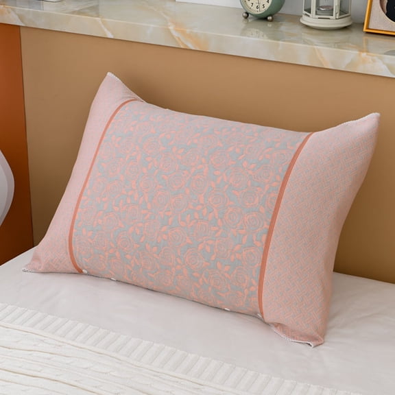 Taotanxi Daisy Floral Lumbar Pillow Covers 20X42 Inch Vintage Flowers Pillow Cases Set of 1 Block Print Cotton Linen Throw Pillows Farmhouse Decor For Sofa Couch Porch Bed Cushion Outdoor