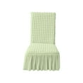 thumbnail image 1 of Taotanxi Dining Room Chair Slipcovers 1-Piece Stretch White Dining Chair Covers Dorm Chair Cover Non Slip Washable Furniture Protector With Skirt Country Style for Hotel Ceremony Party (Green), 1 of 6