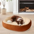 thumbnail image 1 of Taotanxi Dog Beds for Small Dogs - Round Cat Beds for Indoor Cats, Washable Pet Bed for Puppy and Kitten with Slip-Resistant Bottom, Within 9 Pounds, Brown, 1 of 6