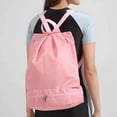 thumbnail image 1 of Taotanxi Drawstring Backpack Sports Gym Bag with Shoes Compartment, String Backpack Cinch for Women Men, Water-Resistant Drawstring Bag for Workout Travel, Lightweight, Pink, 1 of 6