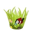 thumbnail image 1 of Taotanxi Easter Nonwoven Fabric Dot Bunny Felt Basket, Green, 1 of 4
