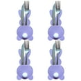 thumbnail image 1 of Taotanxi Easter Table Decor, 4 Easter Bunny Felt Cutlery Holder Easter Decorations, Reusable Utensil Décor Easter Table Decorations for The Home Spring Decorations And Easter Party Supplies, 1 of 6