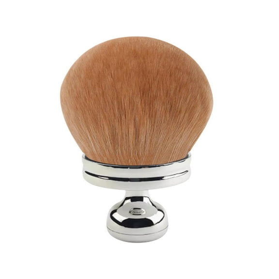 Taotanxi Extra Large Body Makeup Brush for Self Tanner,Leg Makeup & Bronzer Self Tan Applicator, 3.2inch Wide Round Head Kabuki Brush For Application with Drawstring Bag (Brown)