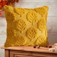 thumbnail image 1 of Taotanxi Fall Decoration, Yellow Three Dimensional Leaves Throw Pillow Covers 18x18 Inch for Couch Sofa Home Thanksgiving Decorations Farmhouse Cushion Covers, 1 of 6
