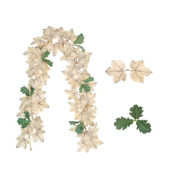 Taotanxi Fall Garland Maples Leaves Fall Decorations for Home, 6 FT Fall Leaves Garland Artificial Autumn Foliage Garlands Hanging Thanksgiving Decorations for Outdoor Indoor