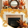 thumbnail image 1 of Taotanxi Fall Garlands 67In Artificial Leaves Vines Faux Autumn Leaves Ivy Fake Hanging Plants Rattan Indoor Outdoor Home Thanksgiving Party Fireplace Fall Decor, 1 of 7