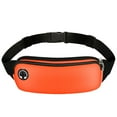 thumbnail image 1 of Taotanxi Fanny Packs for Women Men, Waterproof Waist Pack With Reflective Strip, Lightweight Slim Belt Bag With No-Bounce Adjustable Strap Running Travel Hiking Walking Sport(Orange), 1 of 2