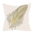 thumbnail image 1 of Taotanxi Feather Watercolor Throw Pillow Case Cushion Cover Couch Sofa Decorative Square 18x18 inches White, 1 of 7