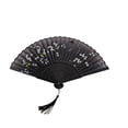 thumbnail image 1 of Taotanxi Floral Patterned Hand Fans, Chinese Folding Fan for Women Foldable, Silk Bamboo Hand Held Fan, Paper Hand Fan for Weddings, Parties and Church Events, 1 of 6
