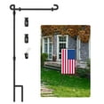 thumbnail image 1 of Taotanxi Garden Flag Pole Stand Holder, Garden Flags for Outside with Flag Stopper and Clip Waterproof Powder-Coated Paint for Flag Pole Holder for Outside House,Yard Flags for Outside, 1 of 6