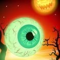 thumbnail image 1 of Taotanxi Giant Inflatable Eye Balls 24IN Halloween Decorations LED Light Up Eyeballs Indoor Outdoor Decor for Tree Ornaments Halloween Party Yard Garden Beach Pool Decor (Green), 1 of 6