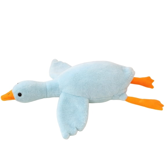 Taotanxi Goose Stuffed Animal 19 Inch Plush Doll Toy, Cute Duck Plush Cushion Soft Huge Plushies Pillow, Gift for Kids and Friends, Blue