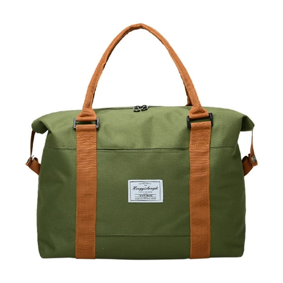 Taotanxi Gym Duffel Bag For Women Men, Travel Carry On Weekender Overnight Tote Bags, Lightweight Waterproof Personal Item Bag For Sports, Dance, Workout With Wet Pocket,Army Green