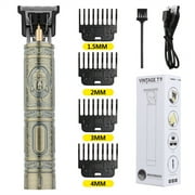 Taotanxi Hair Clippers for Men, Professional Hair Trimmer Cordless Zero Gapped T-Blade Trimmer Rechargeable Beard Trimmer, Mens Gifts Hair Grooming Set for Hair Cutting
