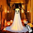 thumbnail image 1 of Taotanxi Halloween Decorations Outdoor，Halloween Decorations Indoor Party，Spooky Outdoor Ghost Decor with Remote Control String Lights，Halloween Ghost Lights for Porches Yards Gardens Lawn, 1 of 7