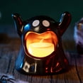 thumbnail image 1 of Taotanxi Halloween Festive Flameless Candle Decor Ghost Figural LED Candle (Black) 3.14" x 3.14" x2.95" Real Wax Moving Flame Battery Operated Timer, 1 of 7