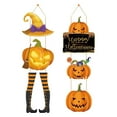 thumbnail image 1 of Taotanxi Halloween Home Front-Porch Door Hanger-Decor - Spoo-ky Party Paper Signs Banners,Bats Spoo-ky Creepy Ghosts Skulls Skeleton Pumpkin Wall Hanging Indoor Decorations Lasting Surprise, 1 of 7