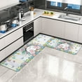 thumbnail image 1 of Taotanxi Happy Easter Bunny Decorative Kitchen Rugs Set Of 2, Rabbit Kitchen Mat Easter Eggs Non-Slip Floor Mat, Holiday Home Kitchen Decorations 16"X47"+16"X24", 1 of 6