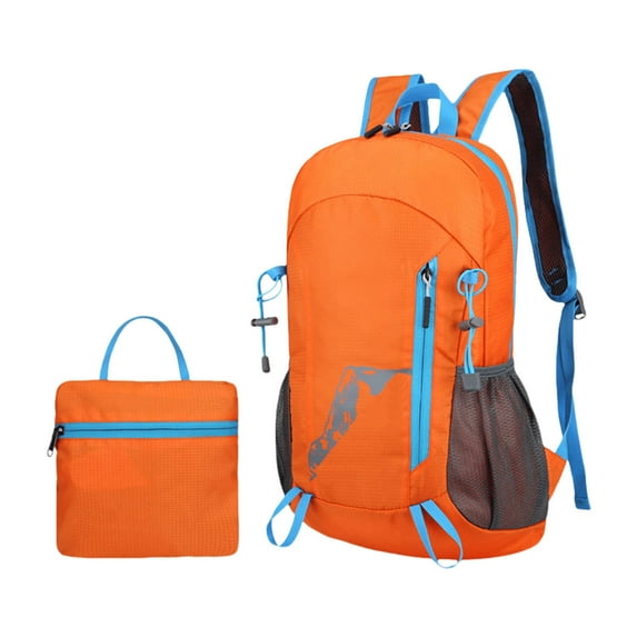 Taotanxi Hiking Backpack,20L sports lightweight folding waterproof ultra-light backpack suitable for outdoor camping picnic (Orange)