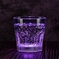 thumbnail image 1 of Taotanxi LED Old Fashioned Glasses: 10oz Liquid Activated Multicolor Light Up Drinking Tumblers Purple - Plastic Fun Cups for Water Beer Cocktail Whiskey Bar Party, 1 of 7