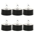 thumbnail image 1 of Taotanxi LED Tea Lights, 6 Pack Flickering Flameless Tea Lights, Warm White, Last 200H+, Battery Operated Tea Lights for Decoration(6 Pack, Warm Yellow Light, Black Base), 1 of 7