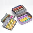 thumbnail image 1 of Taotanxi Large Capacity Pencil Case Multi-Slot Pencil Pouch Durable Pencil Box Portable Office Pen Bag with Zipper,Purple, 1 of 6