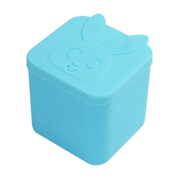 Taotanxi Leakproof Dips Containers Compatible & Lunch Box,4 oz Salad Dressing Container To Go, Small Silicone Snack Condiment Container with Lids for kids (Blue)