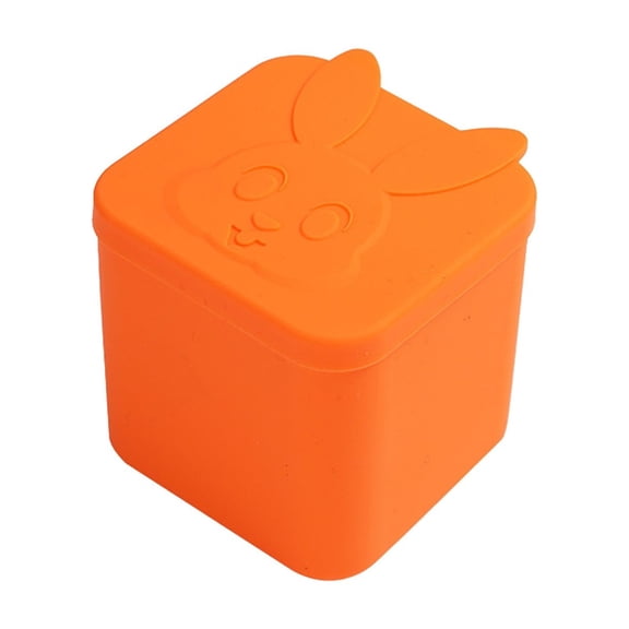 Taotanxi Leakproof Dips Containers Compatible & Lunch Box,4 oz Salad Dressing Container To Go, Small Silicone Snack Condiment Container with Lids for kids (Orange)